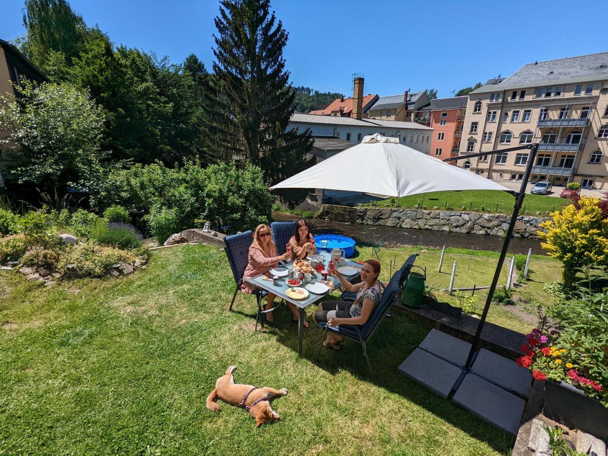 Hw2B - Urlaubsmagie - Wohlfuehlwohnung Mit Balkon, Pool, Sauna & Terrasse Sebnitz Extérieur photo