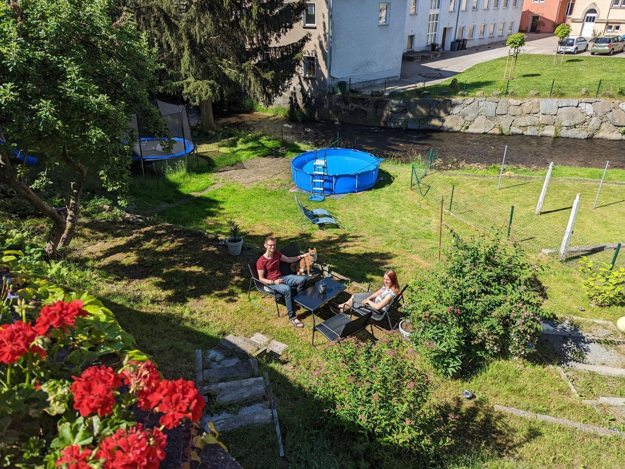 Hw2B - Urlaubsmagie - Wohlfuehlwohnung Mit Balkon, Pool, Sauna & Terrasse Sebnitz Extérieur photo