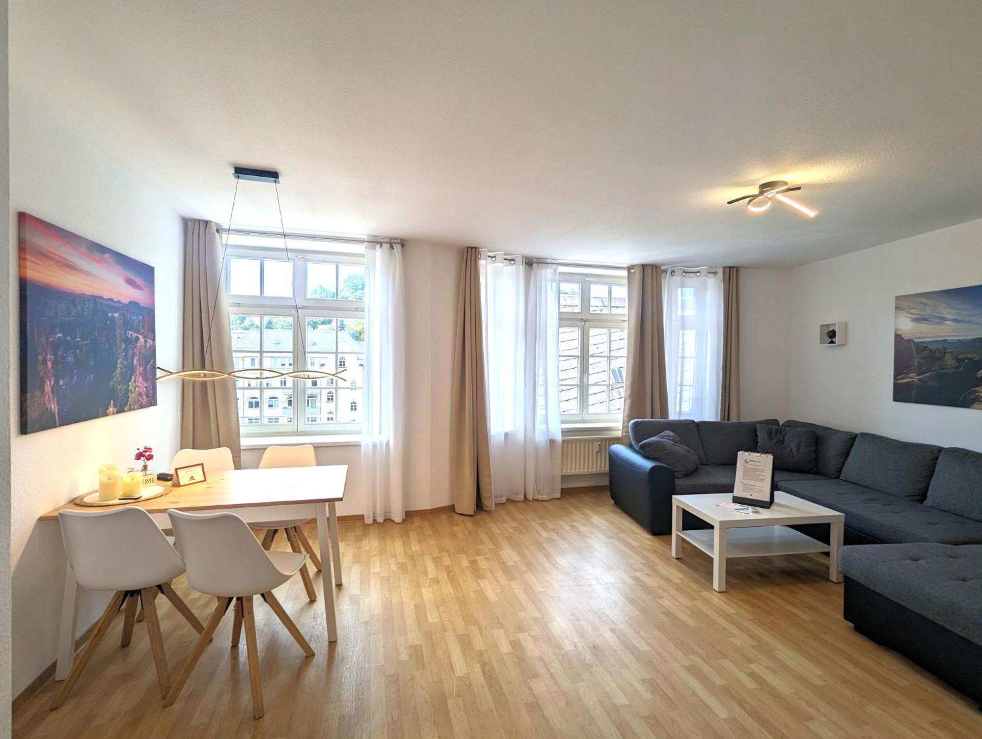 Hw2B - Urlaubsmagie - Wohlfuehlwohnung Mit Balkon, Pool, Sauna & Terrasse Sebnitz Extérieur photo