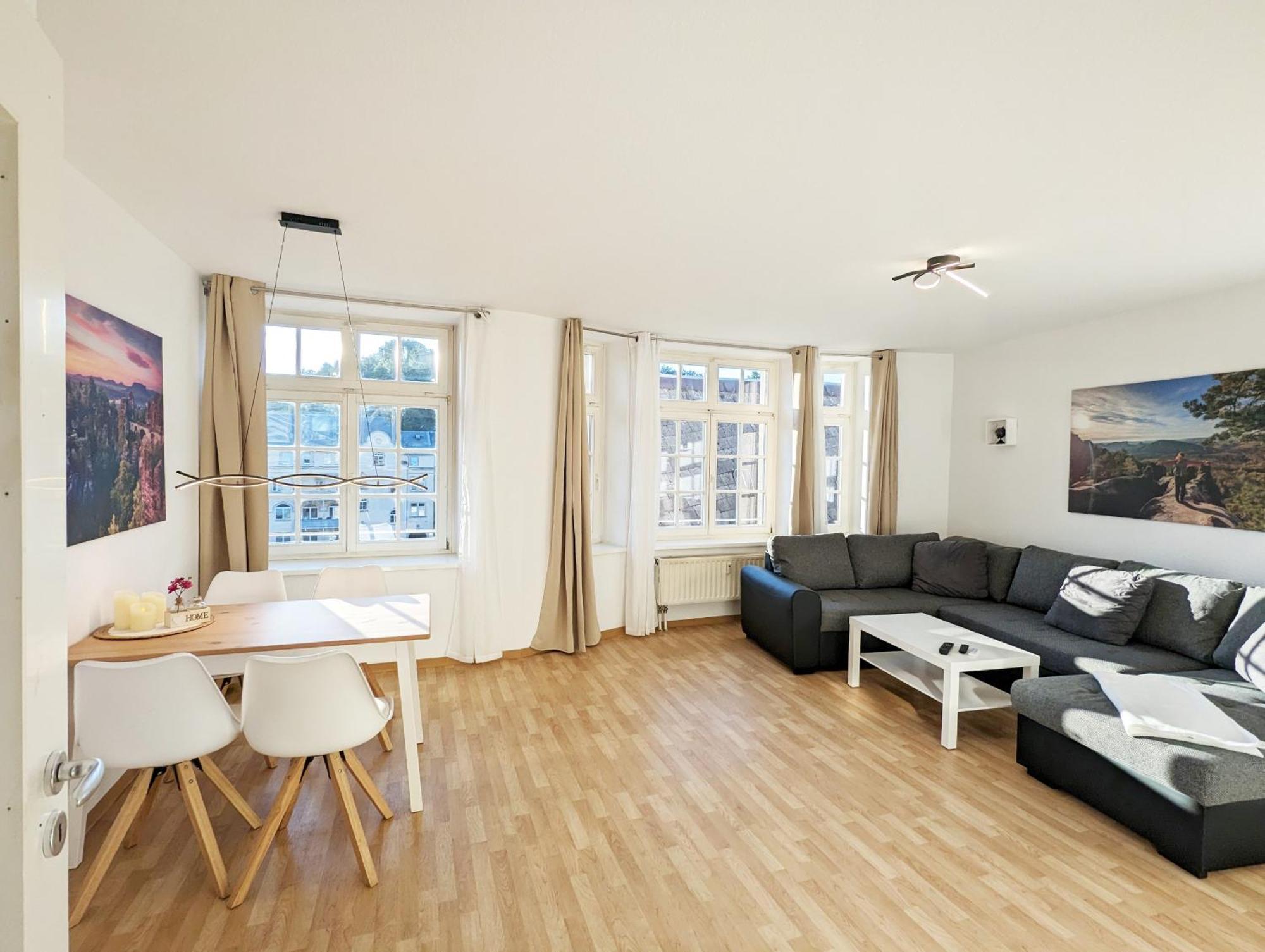 Hw2B - Urlaubsmagie - Wohlfuehlwohnung Mit Balkon, Pool, Sauna & Terrasse Sebnitz Extérieur photo