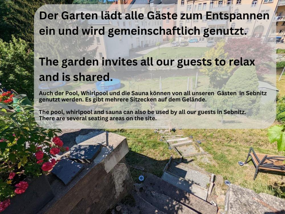 Hw2B - Urlaubsmagie - Wohlfuehlwohnung Mit Balkon, Pool, Sauna & Terrasse Sebnitz Extérieur photo